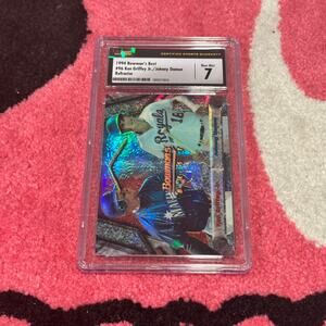 Johnny Damon & Ken Griffey Jr 1994 Bowman’s Best [Refractor] #96 CSG 7 Near Mint